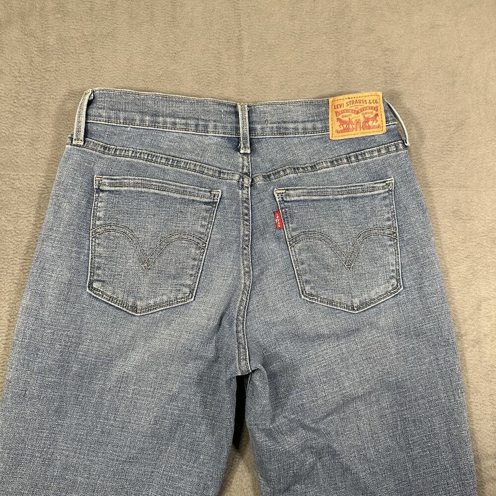 Levis 505 Straight Leg Jeans Women’s 4M W27 L32 Medium Wash Blue 15505-0147 - Picture 14 of 15